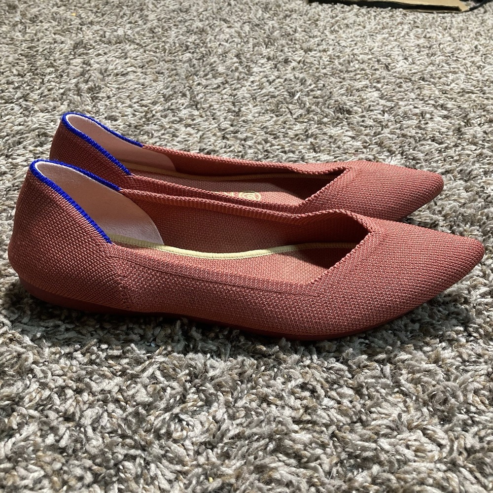 Rothys The Point Copper Peach Red Womens Size 7 Rare Retired Color - Picture 4 of 10